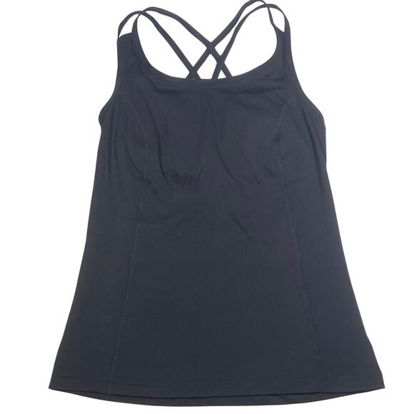 NWT Xersion Tank Top Women’s Size XS Black Strappy Back Athletic Activewear - Picture 1 of 7